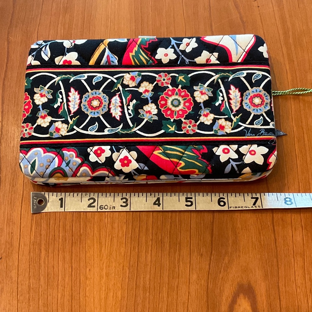 Vera Bradley Opera Wallet - Black and Red - Picture 7 of 8